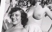 Vintage Classic Porn Two Very Sexy And Vintage Girls Posing In The Nude Together
