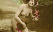 Vintage Classic Porn 233606 Some Vintage Naked Chicks Using Color Tints In Thirties

