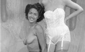Vintage Classic Porn 233656 Multiple Sexy Vintage Ladies Posing Naked In The Fifties
