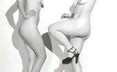 Vintage Classic Porn 233724 Vintage Babes With Some High Heels Posing In The Fifties
