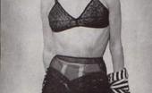 Vintage Classic Porn 233746 Showing Off Their Big Black Vintage Bras In The Fifties
