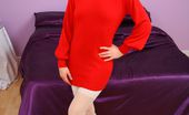 Only Melanie 233986 Melanie The Lady In Red Also Wearing White Stockings (Non Nude)
