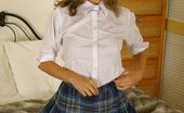 Only Melanie 234001 Melanie In A College Uniform With Long Socks And A Tiny Miniskirt (Non Nude)
