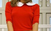 Only Melanie 234060 Mel In Gorgeous Red College Uniform (Non Nude)
