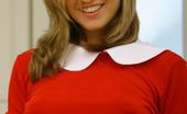 Only Melanie 234060 Mel In Gorgeous Red College Uniform (Non Nude)
