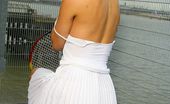 Only Melanie 234067 Melanie In Wonderful White Tennis Wear. (Non Nude)
