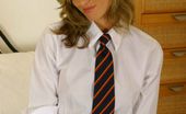 Only Melanie 234076 Melanie Relaxing In College Uniform. (Non Nude)
