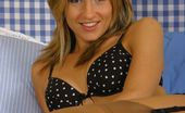 Only Melanie 234109 Melanie Looking Lovely In Black And White Spotty Lingerie. (Non Nude)
