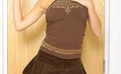 Only Melanie 234114 Melanie In A Sexy Brown Outfit. (Non Nude)
