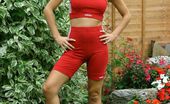 Only Melanie 234116 Melanie In A Sexy Red Gym Kit. (Non Nude)
