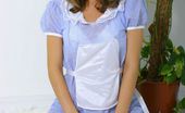 Only Melanie 234124 Melanie In A Cute Blue And White Maids Uniform. (Non Nude)
