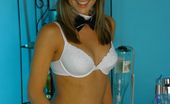 Only Melanie At The Bar In Sexy White Lingerie (Non Nude)
