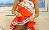 Only Melanie 234339 Cheerleader Outfit With Dark Tan Stockings
