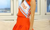 Only Melanie 234339 Cheerleader Outfit With Dark Tan Stockings
