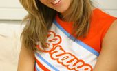 Only Melanie 234339 Cheerleader Outfit With Dark Tan Stockings
