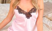 Only Silk And Satin Amy Green 234361 Cute Blonde Amy In Satin Chemise And Stockings (Non Nude)

