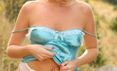 Only Silk And Satin Lucy Anne 234376 Blonde Beauty Lucy Anne Outdoors In Her Silken Lingerie (Non Nude)
