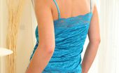 Only Silk And Satin Amiee R Amiee Looks Fantastic In A Long Black Skirt And Tight Turquoise Top. (Non Nude)
