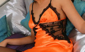 Only Silk And Satin Natalia 234594 Natalia In Orange Lingerie And Stockings (Non Nude)
