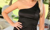 Only Silk And Satin Lucy Anne 234764 Gorgeous Lucy Anne Dressed In A Black Evening Dress.
