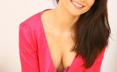 Only Carla 234884 Delightful Brunette Carla In A Pretty Pink Dress And Pink Lingerie. (Non Nude)
