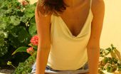 Only Carla 234929 Carla Enjoys The Sun In A Tight Yellow Top
