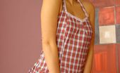 Only Carla 234992 Carla In A Cute Gingham Minidress. (Non Nude)
