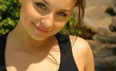 Only Carla 234995 Carla Enjoying The Sun In A Tight Black Top And Lingerie. (Non Nude)
