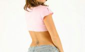 Only Carla 235039 Carla In A Small Tight Pink Top
