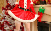 Only Carla 235054 Lovely Carla Seductively Removes Sexy Santa Claus Outfit.
