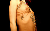 Gothic Sluts Angela Ryan Ultra Glamorous Pierced Redhead In See Thru Dress
