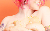 Gothic Sluts Xanthia Doll Busty Redhead Rubs Boobs On Pumpkin
