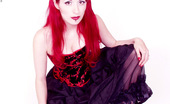 Gothic Sluts Yolanda 236218 Corset-Clad Hottie With Cherry Red Hair
