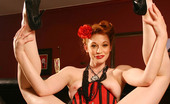 Gothic Sluts Justine Joli 236220 Corsetted Redhead Beauty Nude On Bar
