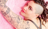 Gothic Sluts Michele Aston 236227 Tattooed Goth Milf Fingers Herself
