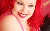 Gothic Sluts April Flores 236238 Curvy Redhead Beauty Spreads Wide
