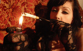 Gothic Sluts Mary Jane 236258 Vintage Gothic Style Smoking Fetish Queen
