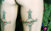 Gothic Sluts Malice 236306 Tattooed Naked Gothic Punk Christmas Cheer
