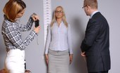 Totally Undressed 236745 HR Managers Test A Female Candidate In Glasses
