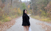 Nubiles Adrianne Black Beautiful Nubile Adrianne Black Looks Sexy Outdoors On An Autumn Day
