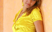 Nubiles Alisa 243668 Seductive Brunette Alisa Looks Pretty In Her Yellow Mini Skirt
