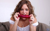 Nubiles Nadea 244244 Lovely Teen Nadea Enjoy Licking Her Favorite Huge Toy On The Couch
