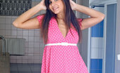 Nubiles Dangerdoll 244439 Stunning Girl Next Door Flashing Panty Through Her Lowcut Pink Polkadot Dress In The Poolside
