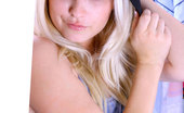 Nubiles Jess 246955 Nice Blonde Teen Wearing Black Cap And Blue Shirt Teasing On Closet
