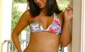 Nubiles Reena 247012 Foxy Reena Posing Her Sexy Floral Two Piece Bikini Out In The Terrace
