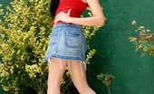 Nubiles Florencia 247415 Sweet Natural Florencia In A Red Shirt Shows Hot Body Posing Outdoors
