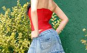 Nubiles Florencia 247415 Sweet Natural Florencia In A Red Shirt Shows Hot Body Posing Outdoors
