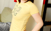 Nubiles Camille 247702 Glamorous Babe Wearing Jeans And Yellow Shirt Posing On Cam
