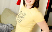 Nubiles Camille 247702 Glamorous Babe Wearing Jeans And Yellow Shirt Posing On Cam
