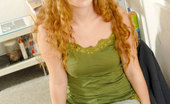 Nubiles Leigh Long Curly Haired Leigh Exposes Her Luscious Tits Out Of Her Green Blouse
